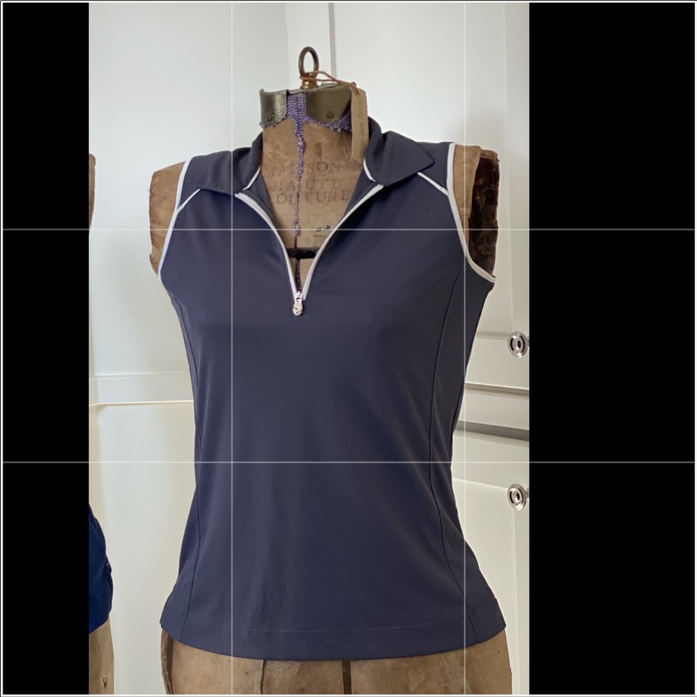Slazenger charcoal women’s sleeveless golf tank